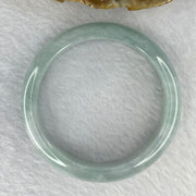 Type A Highly Translucent Jelly Sky Blue Jadeite Bangle 49.68g 12.9 by 7.4 mm Internal Diameter 55.1 mm (Close to Perfect) - Huangs Jadeite and Jewelry Pte Ltd