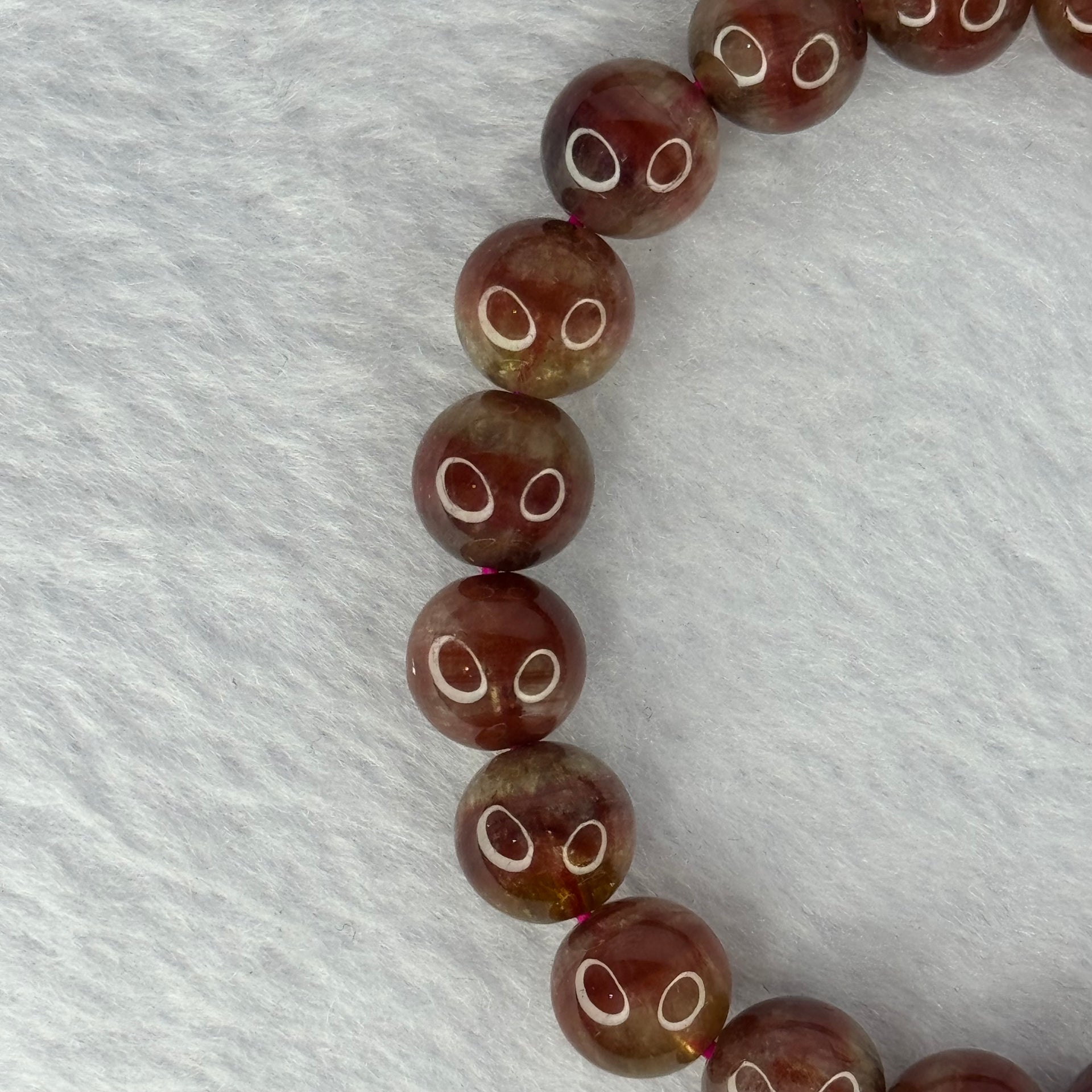 Above Average Natural Auralite 23 Bracelet 天然激光23手链 25.14g 16.5cm 9.4mm 20 Beads - Huangs Jadeite and Jewelry Pte Ltd