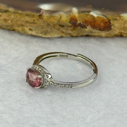 Natural Tourmaline in 925 Sliver Ring (Adjustable Size) 1.45g 5.7 by 4.5 by 2.6mm - Huangs Jadeite and Jewelry Pte Ltd