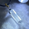 Natural Clear Quartz Pendent Necklace 5.47g 29.8 by 8.3 by 8.1mm