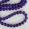 Good Grade Natural Amethyst Necklace 46.64g 53cm 7.8mm 75 Beads