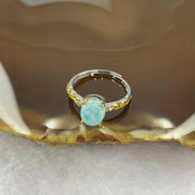 Larima 4.2 by 2.3 by 3.3 mm (estimated) in 925 Silver Ring 1.63g - Huangs Jadeite and Jewelry Pte Ltd