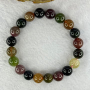 Good Grade Natural Tourmaline Beads Bracelet 好的天然碧玺珠手链 29.33g 16.5cm 9.9mm 20 Beads - Huangs Jadeite and Jewelry Pte Ltd