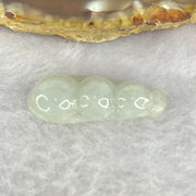 Type A Green Pea Pod 3.02g 12.0 by 29.5 by 5.6mm - Huangs Jadeite and Jewelry Pte Ltd