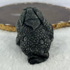 Rare Natural Tibetan Meteorite Tektite 3 Legged Toad Mini Display 364.4g 88.5 by 52.6 by 49.5mm