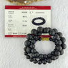 Natural Black Amber Beads Bracelet 天然大黑天翁琥珀项链 31.58g 30cm  7.1 - 14.9mm 51 Beads