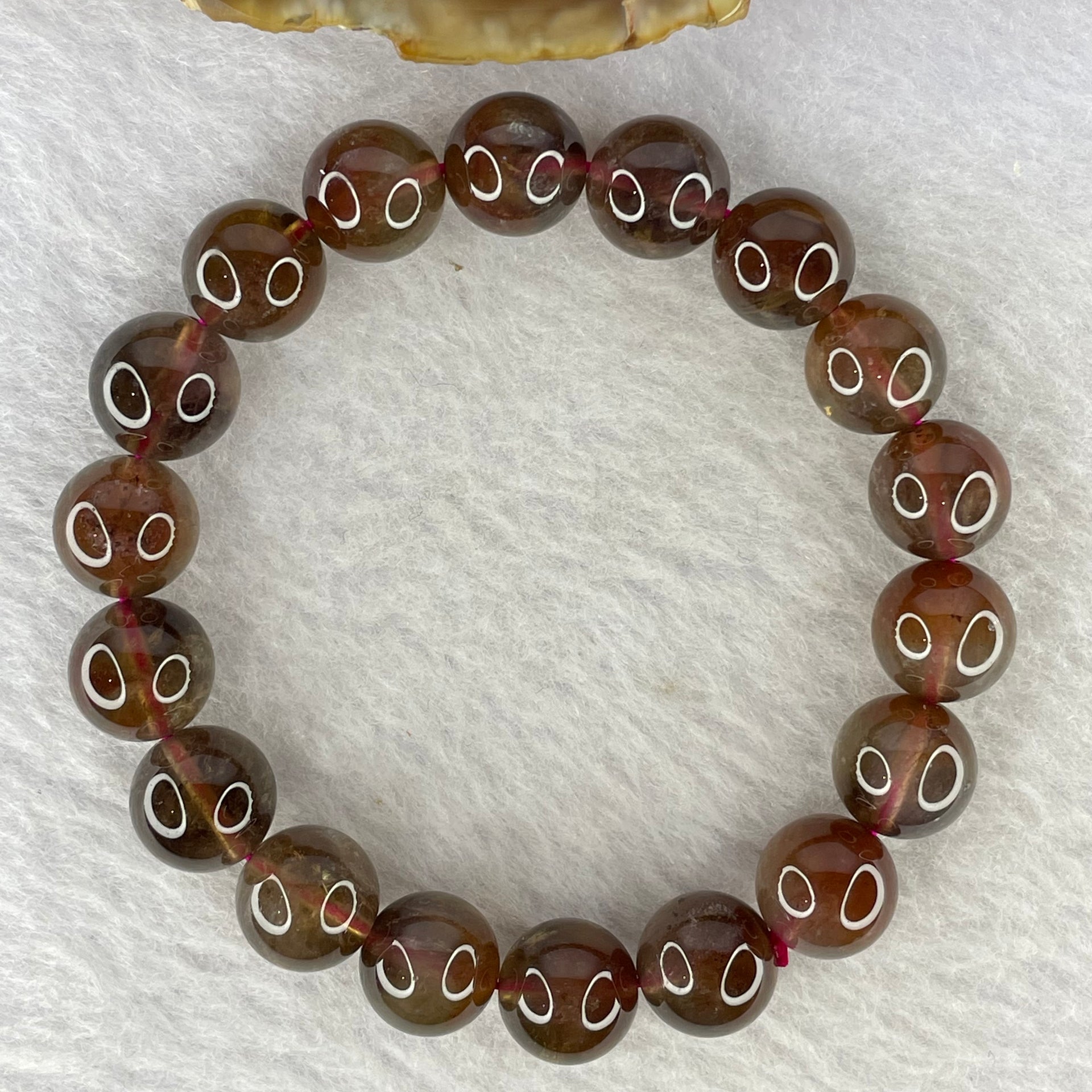 Natural Auralite Crystal Bracelet 极光手链 29.83g 10.8mm 18 Beads - Huangs Jadeite and Jewelry Pte Ltd