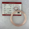 Natural Rose Quartz Bangle 38.01g Internal Diameter 59.9mm 10.3 by 8.5mm