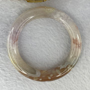 Natural Flower Agate Bangle 58.29g 11.8 by 11.8 mm Internal Diameter 55.3 mm - Huangs Jadeite and Jewelry Pte Ltd