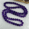 Good Grade Natural Amethyst Necklace 40.57g 52cm 7.5mm 78 Beads