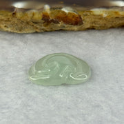 Type A Semi Icy Light Green Jadeite Mini Ruyi Pendant 2.10g 19.2 by 12.9 by 5.3mm - Huangs Jadeite and Jewelry Pte Ltd