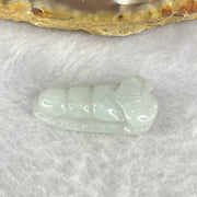 Type A Green Pea Pod Jadeite 3.40g 12.1 by 25.9 by 5.8mm - Huangs Jadeite and Jewelry Pte Ltd