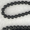 Natural Matt Black Gold King Amber Beads Necklace 天然黑金翁王琥珀项链 20.72g 72cm 6.9mm 108 Beads