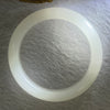 White Quartzite Jade Bangle 天山玉手镯 Internal Diameter 54.4mm 50.89g 13.9 by 8.9mm