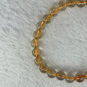 Natural Golden Rutilated Quartz Beads 天然金发水晶手链 13.10g 15cm 7.4mm 27 Beads - Huangs Jadeite and Jewelry Pte Ltd