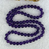 Good Grade Natural Amethyst Necklace 45.90g 53cm 7.9mm 73 Beads