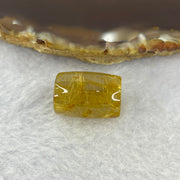 Good Grade Natural Golden Rutilated Quartz Crystal Lulu Tong Barrel 天然金顺发晶水晶露露通桶 
4.68g 16.9 by 12.2mm - Huangs Jadeite and Jewelry Pte Ltd