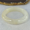 White Quartzite Jade Bangle 天山玉手镯 Internal Diameter 55.6mm 63.79g 14.2 by 10.3mm