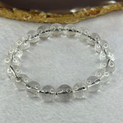 Natural Titanium Rutilated Clear Quartz 24.44g 16.5cm 9.7mm 20 Beads - Huangs Jadeite and Jewelry Pte Ltd