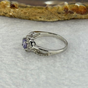 Natural Amethyst In 925 Sliver Ring 2.13g 4.8 by 4.6 by 2.5mm US 5.75 / HK 12.5 - Huangs Jadeite and Jewelry Pte Ltd