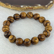 Natural Agarwood Beads Bracelet (Almost no Smell) 沉香木手链11.55g 18cm 12.1mm 17 Beads - Huangs Jadeite and Jewelry Pte Ltd