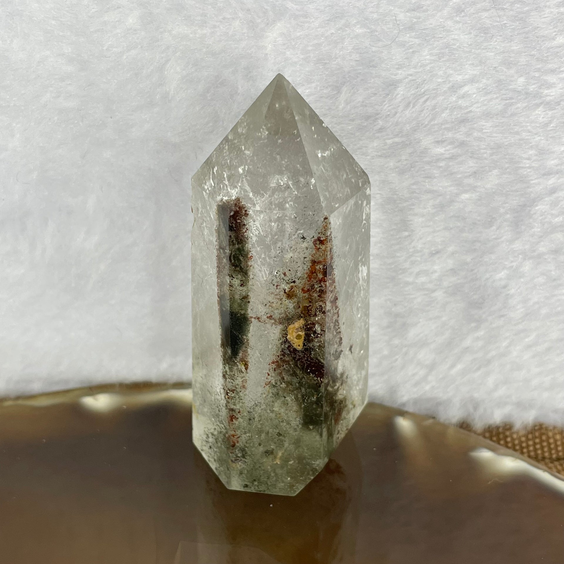 Natural Phantom Quartz Mini Tower Display 49.28g 56.3 by 26.7 by 21.6mm - Huangs Jadeite and Jewelry Pte Ltd