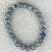 Natural Blue Aventurine Bracelet 19.94g 16.5cm 8.7mm 23 Beads - Huangs Jadeite and Jewelry Pte Ltd