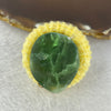 Natural Green Fluorite Crystal Mini Display With Beanie 41.95g 33.6 by 28.0 by 29.2mm - Huangs Jadeite and Jewelry Pte Ltd