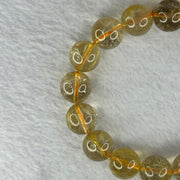 Natural Golden Rutilated Quartz Beads 天然金发水晶手链 57.76g 19cm 14.0mm 16 Beads - Huangs Jadeite and Jewelry Pte Ltd