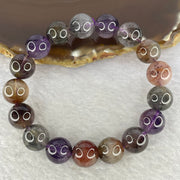 Natural Auralite Crystal Bracelet 极光手链 30.81g 10.9 mm 18 Beads - Huangs Jadeite and Jewelry Pte Ltd