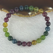 Good Grade Natural Tourmaline Beads Bracelet 好的天然碧玺珠手链 16.99g 16cm 7.6mm 25 Beads - Huangs Jadeite and Jewelry Pte Ltd