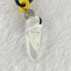 Natural Clear Quartz Pendent Necklace 5.19g 24.5 by 9.9 by 9.3mm