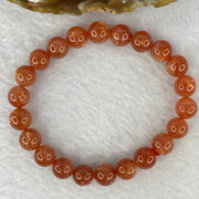 Good Grade Natural Sunstone, Heliolite and Aventurine Feldapar Beads Bracelet 天然金太阳日光石珠手链 19.29g 16cm 9.0mm 22 Beads - Huangs Jadeite and Jewelry Pte Ltd