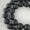 Natural Black Amber Beads Bracelet 天然大黑天翁琥珀项链 31.58g 30cm  7.1 - 14.9mm 51 Beads