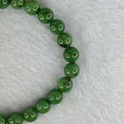 Natural Emerald And Ruby Zoisite Beads Bracelet 18.38g 16cm 7.8mm 25 Beads - Huangs Jadeite and Jewelry Pte Ltd