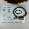 Very Good Grade Natural Transparent Dark Black Super 7 Beads Bracelet 非常好的等级天然透明深黑色超级七珠手链 天然紫超七手链 17.73g 15.5cm 8.4mm 23 Beads