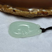 Type A Light Sky Blue Jadeite Ruyi Pendent 9.16g 34.6 by 23.3 by 4.7mm - Huangs Jadeite and Jewelry Pte Ltd