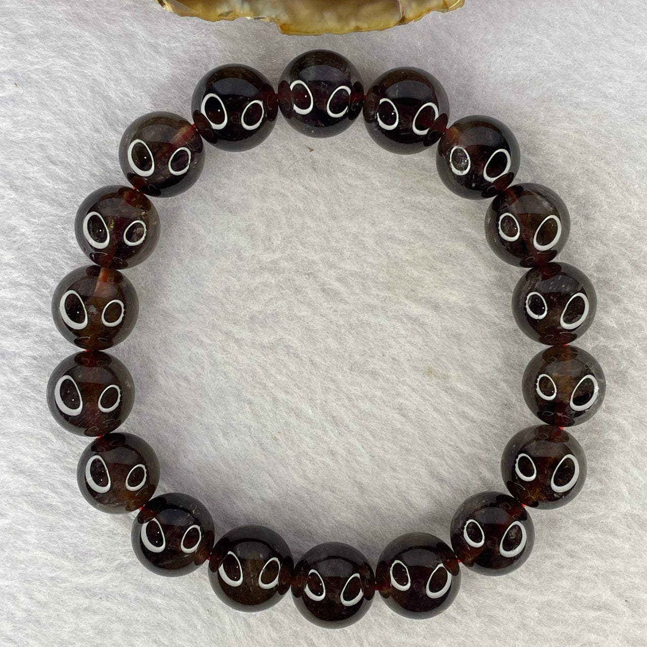 Natural Auralite Crystal Bracelet 极光手链 41.17g 12.1 mm 18 Beads - Huangs Jadeite and Jewelry Pte Ltd