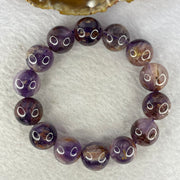 Natural Amethyst Phantom Quartz Bracelet 70.26g 15.4 mm 14 Beads - Huangs Jadeite and Jewelry Pte Ltd