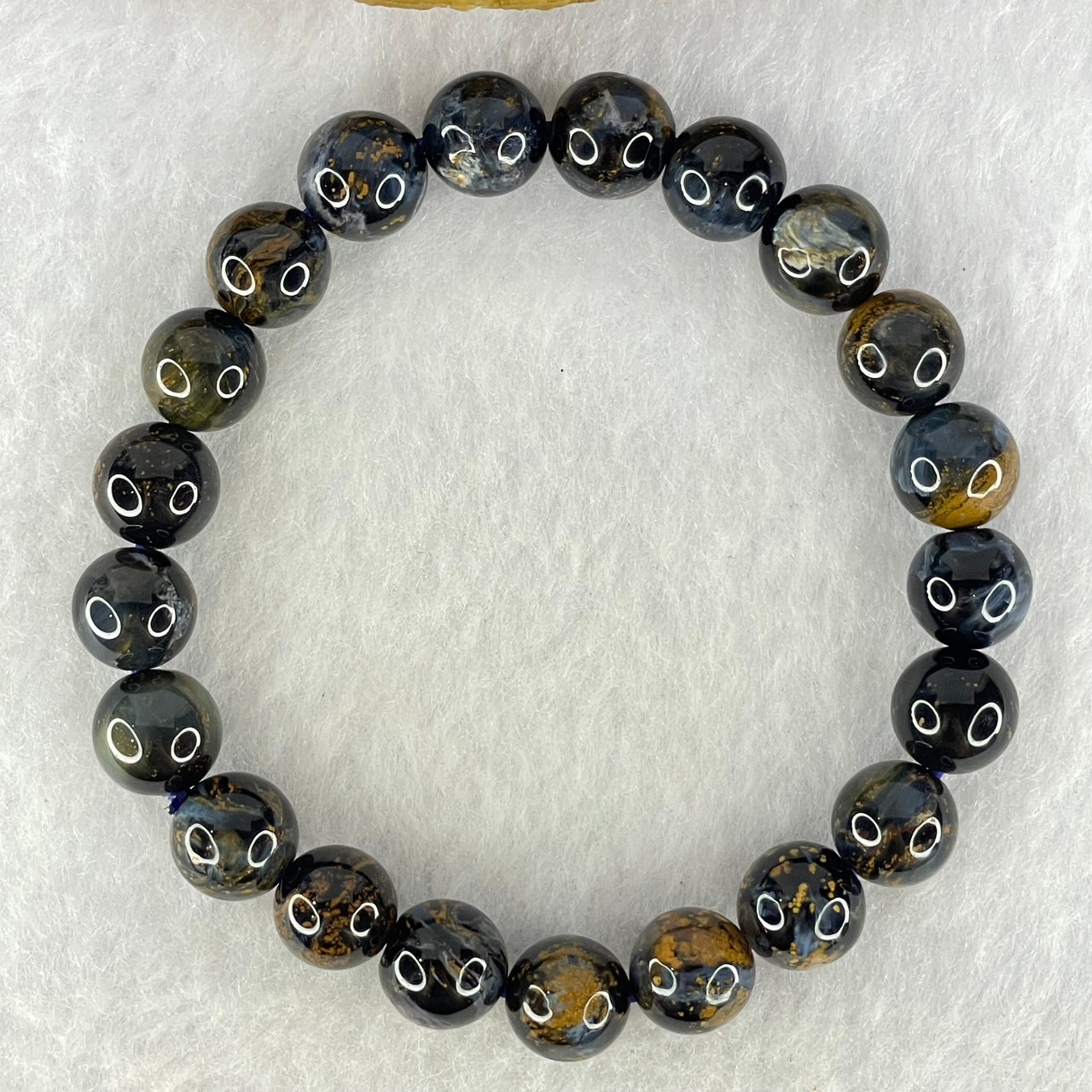 Good Grade Natural Petersite Beads Bracelet 21.95g 16cm 9.4mm 21 Beads