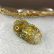 Above Average Grade Natural Golden Rutilated Quartz Pixiu Charm for Bracelet 天然金发水晶貔貅 11.93g by 30.7 by 17.6 by 13.1mm - Huangs Jadeite and Jewelry Pte Ltd