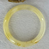 Transparent Yellow White Orange Quartzite Jade Bangle 天山玉手镯 Internal Diameter 53.5mm 48.52g 13.3 by 8.8mm