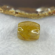 Good Grade Natural Golden Rutilated Quartz Crystal Lulu Tong Barrel 天然金顺发晶水晶露露通桶 
7.11g 16.7 by 15.5mm - Huangs Jadeite and Jewelry Pte Ltd