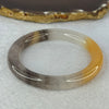 Transparent Purple White Yellow Quartzite Jade Bangle 天山玉手镯 56.3mm 39.75g 9.6 by 9.6mm