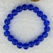 Blue Luili Bracelet 24.42g 16.5cm 10.2mm 21 Beads - Huangs Jadeite and Jewelry Pte Ltd