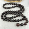 Natural Dark Red Medicine Amber Beads Necklace 天然红药琥珀项链 51.49g 68cm 90.0 - 15.6mm 71 Beads