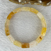 Natural Ferruginous Quartz Bracelet 38.45g 17cm 13.9 by 13.8 by 7.1mm 14 pcs - Huangs Jadeite and Jewelry Pte Ltd