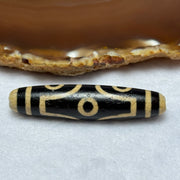 Natural Powerful Tibetan Old Oily Agate 6 Eyes Dzi Bead Heavenly Master (Tian Zhu) 六眼天诛 15.07g 58.5 by 13.1 mm - Huangs Jadeite and Jewelry Pte Ltd