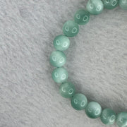 Green crystal green stone bracelet, sea grain stone for Fortune, Job Promotion
 绿色水晶绿纹石手链海纹石绿绒晶串圆珠手串补木招财职务升迁升职 16.10g 8.4 mm 23 Beads - Huangs Jadeite and Jewelry Pte Ltd