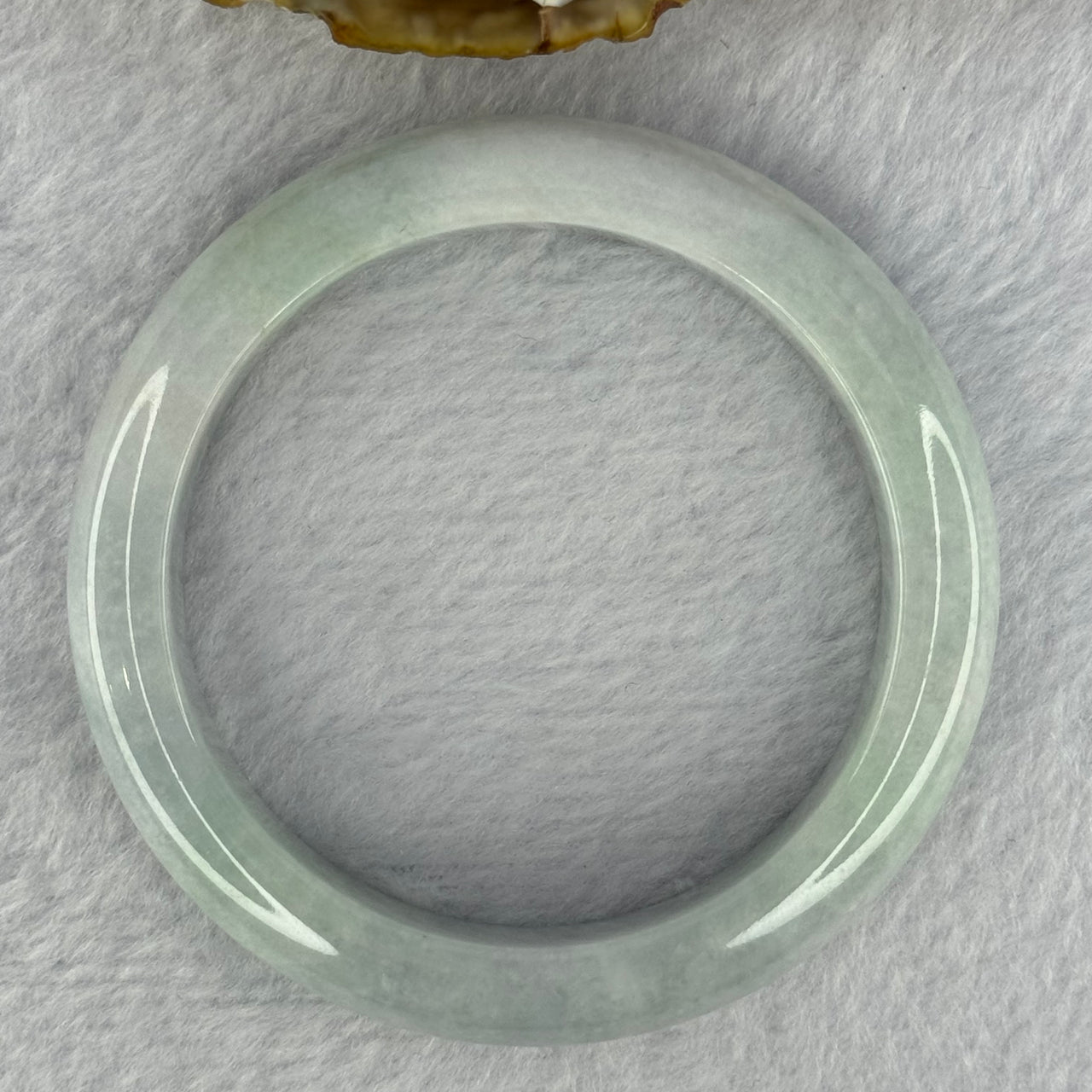 Type A Light Lavender Green Jadeite Bangle 65.05g Internal Diameter 56.4mm 13.3 by 8.8mm (Very Slight Internal Line)